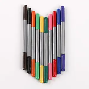 xcellent quality Superior new product water proof Pigment Drawing pen marker Double head