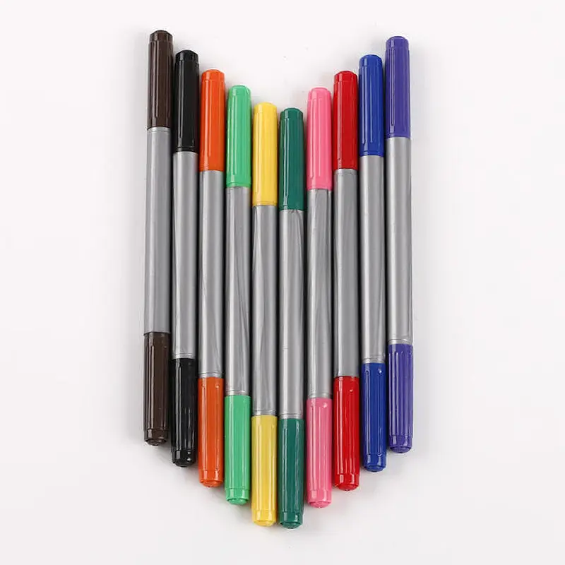 xcellent quality Superior new product water proof Pigment Drawing pen marker Double head