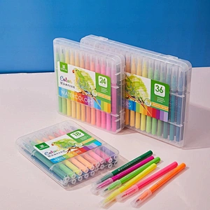 Water based coloring 48colors calligraphy watercolor brush marker pen set for paintingWater based coloring 48colors calligraphy