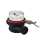 Singe Jet Dry Type Vane Wheel Remote With Impulse Output Plastic Water Meter
