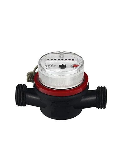 Singe Jet Dry Type Vane Wheel Remote With Impulse Output Plastic Water Meter