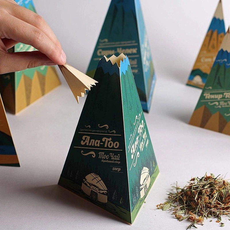 Triangle Tea Packaging Box