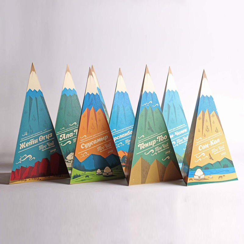 Triangle Tea Packaging Box