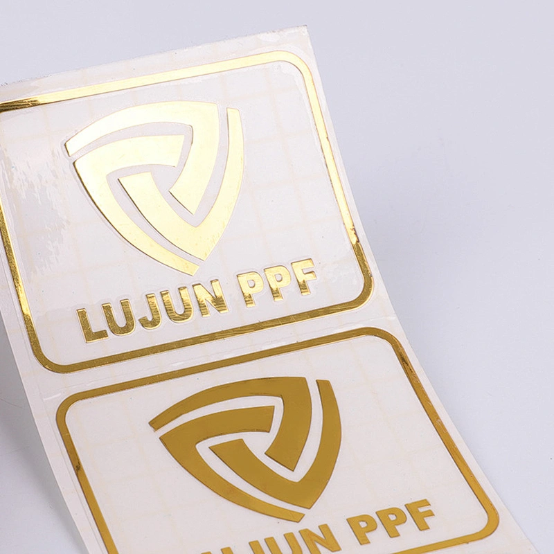 Gold Metal Labels Sticker