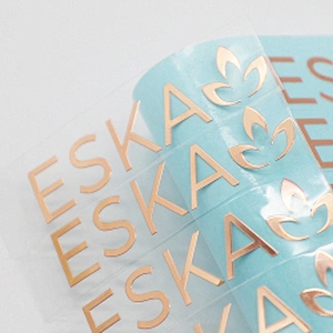 Gold Metal Labels Sticker