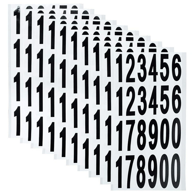 Self Adhesive Vinyl Numbers Sticker