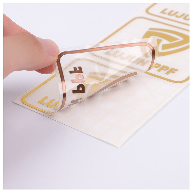 Rainbow Label Metal Letter Stickers