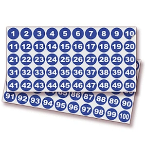 Small Self Adhesive Number Labels