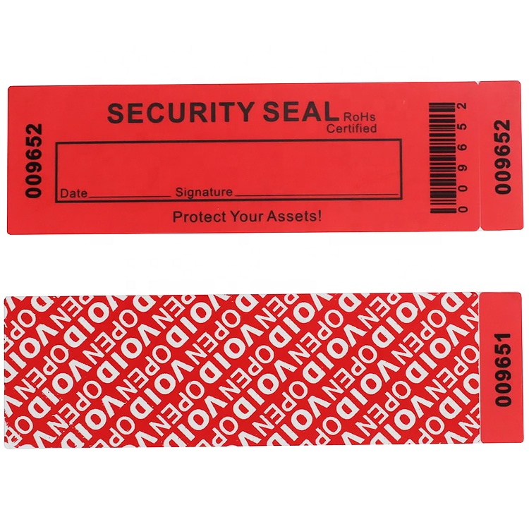 Custom Tamper Evident Seal Sticker