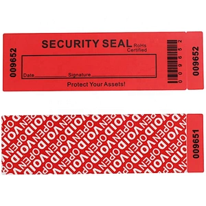 Custom Tamper Evident Seal Sticker