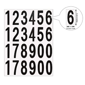 Self Adhesive Vinyl Numbers Sticker