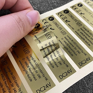 PVC Custom Sticker Label