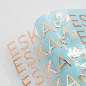 Gold Metal Labels Sticker