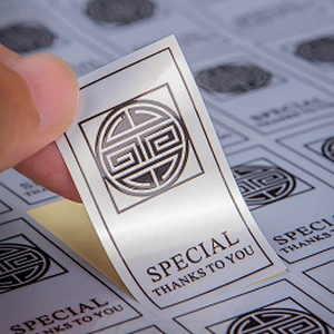 Matte Silver Adhesive Label Stickers