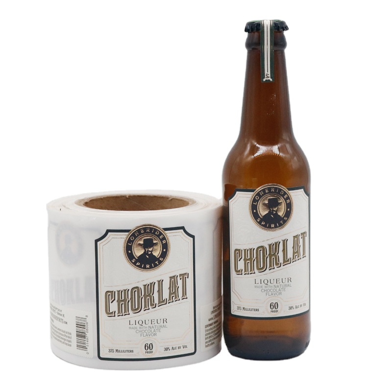 Round Beverages Label Sticker