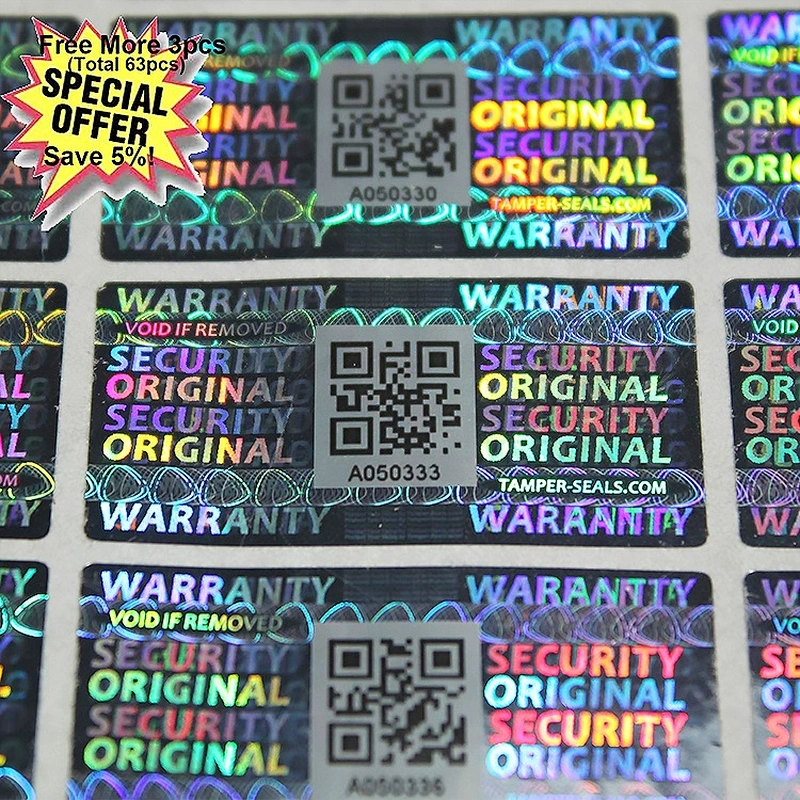 3D Holographic Security Sticker Label