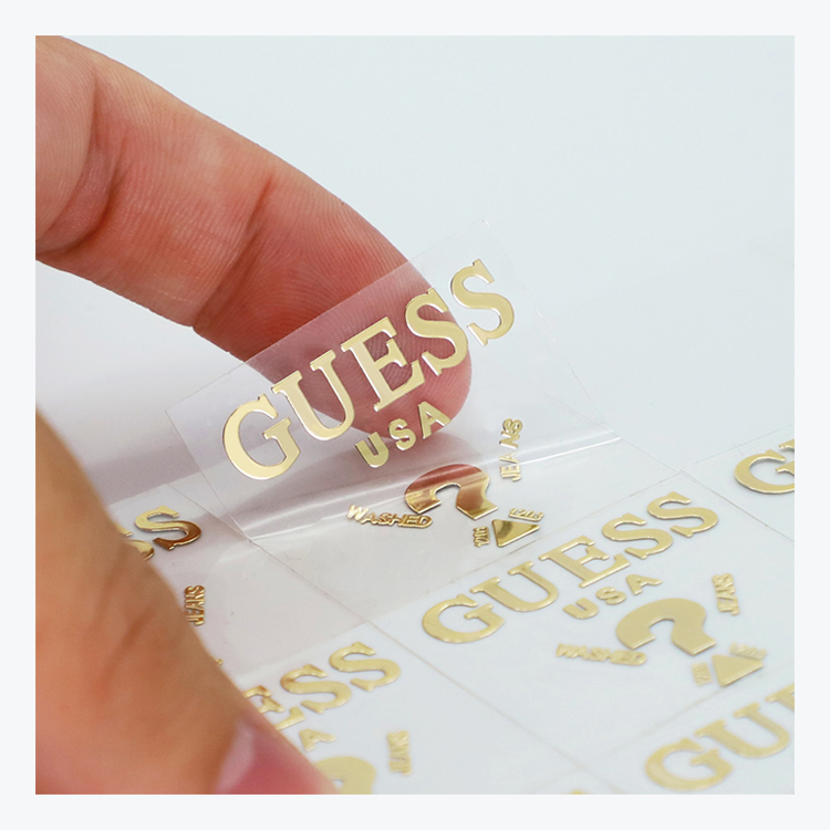 Gold Metal Labels Sticker