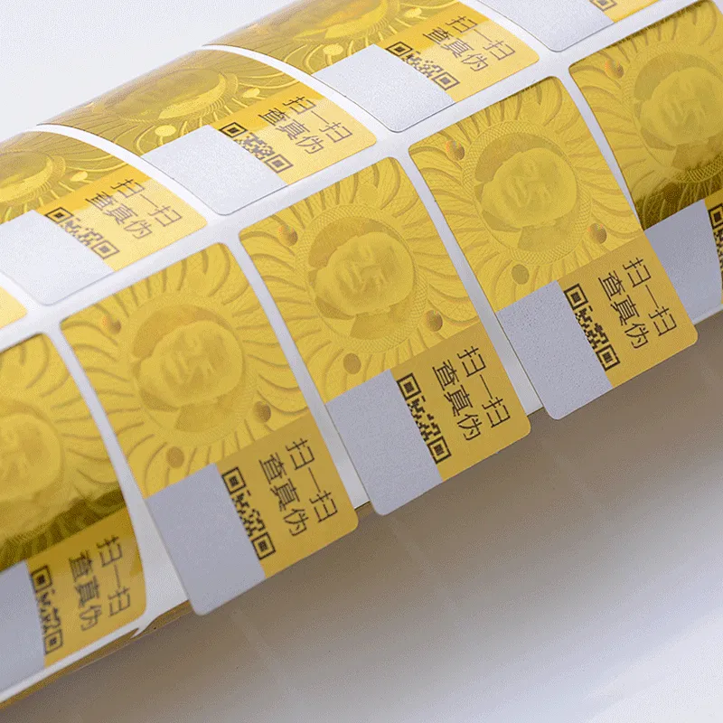 Scratch Off Coating Security Label Stickers