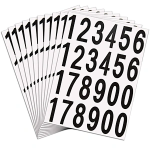 Self Adhesive Vinyl Numbers Sticker