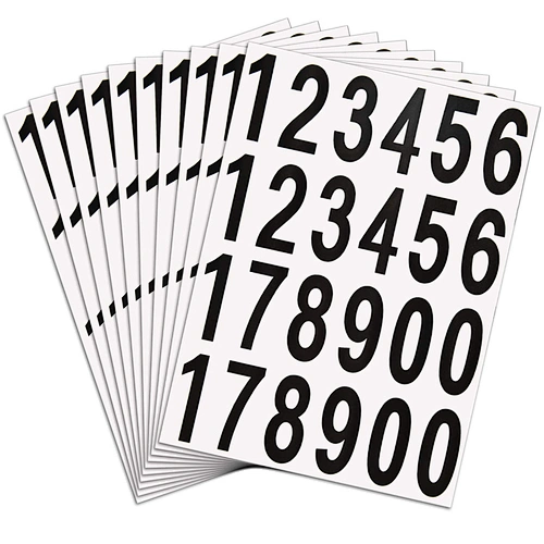 Self Adhesive Vinyl Numbers Sticker