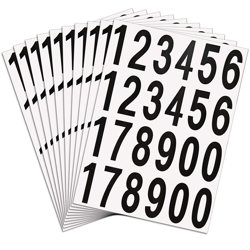 Self Adhesive Vinyl Numbers Sticker