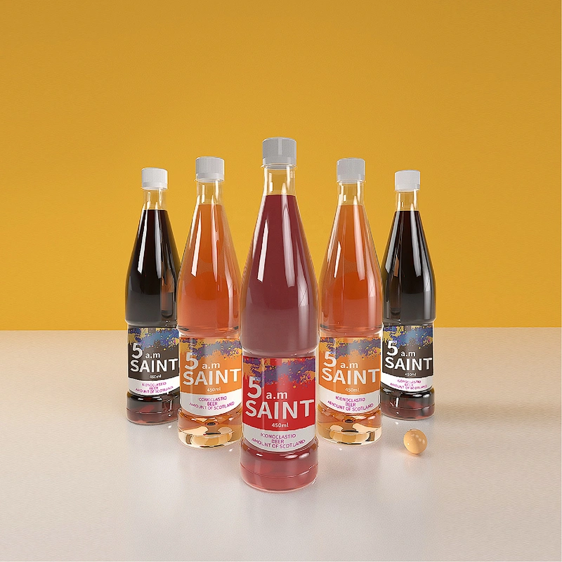 Round Beverages Label Sticker