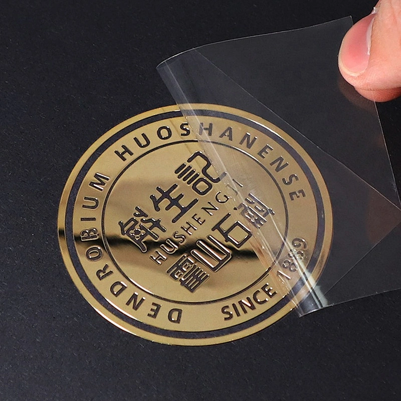 Gold Metal Labels Sticker
