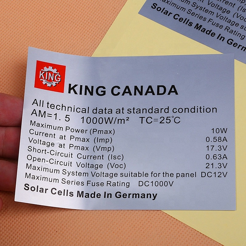 Matte Silver Adhesive Label Stickers