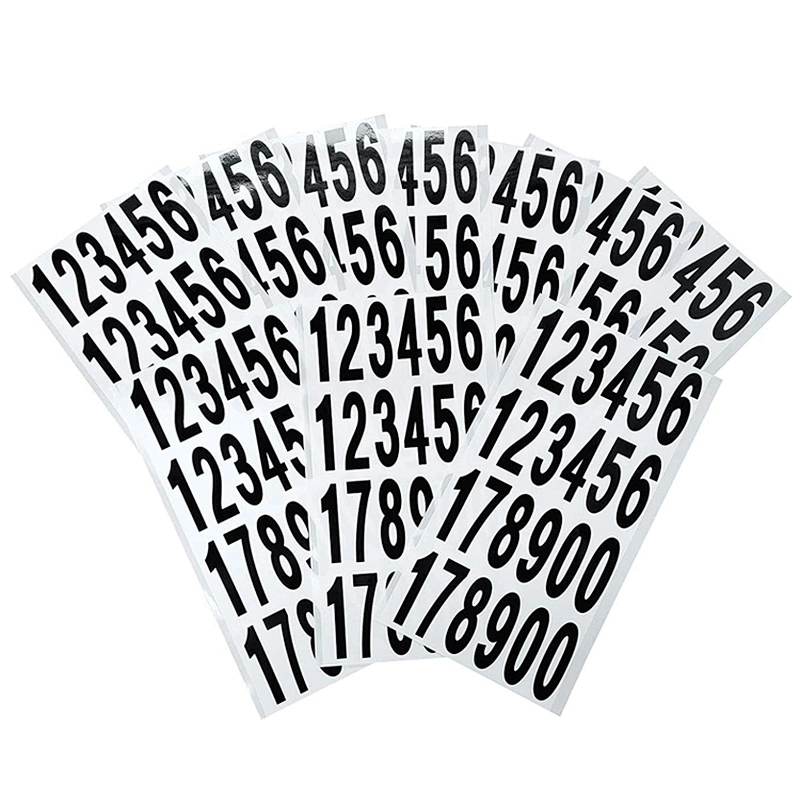 Self Adhesive Vinyl Numbers Sticker