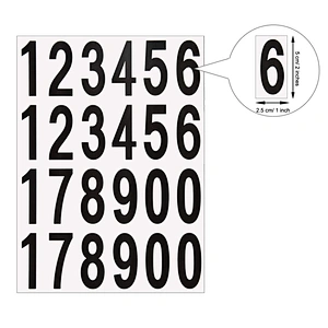 Self Adhesive Vinyl Numbers Sticker