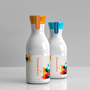 Round Beverages Label Sticker