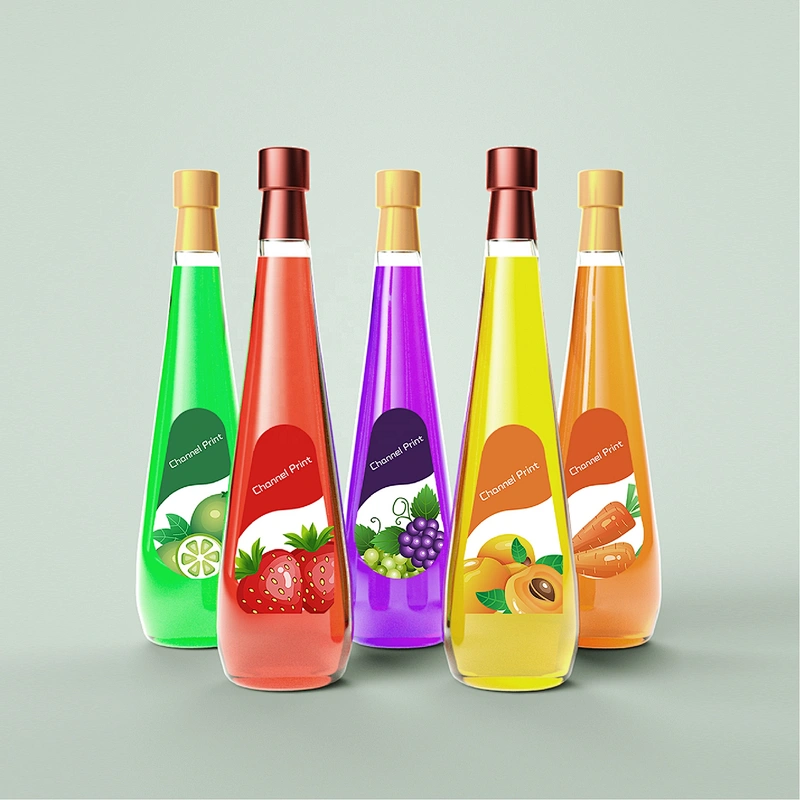 Round Beverages Label Sticker