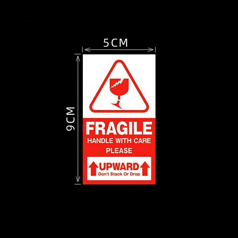 Clear Fragile Warning Sticker Labels