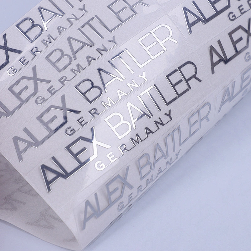 Matte Silver Metal Sticker Label