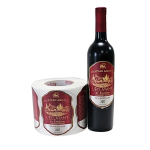 Glitter Wine Label