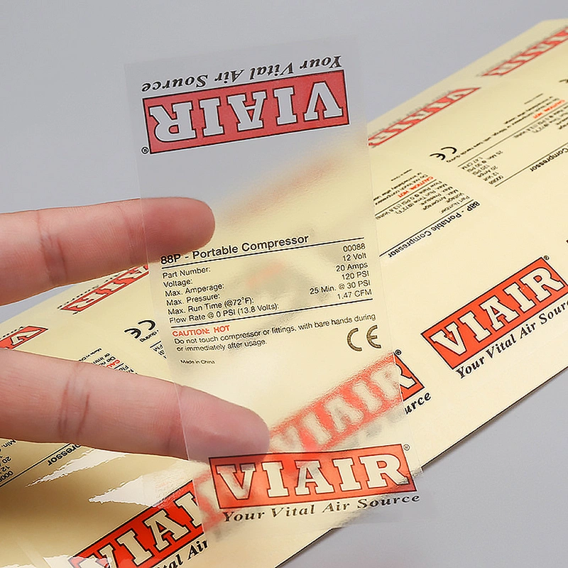 PVC Custom Sticker Label