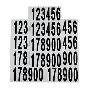 Self Adhesive Vinyl Numbers Sticker