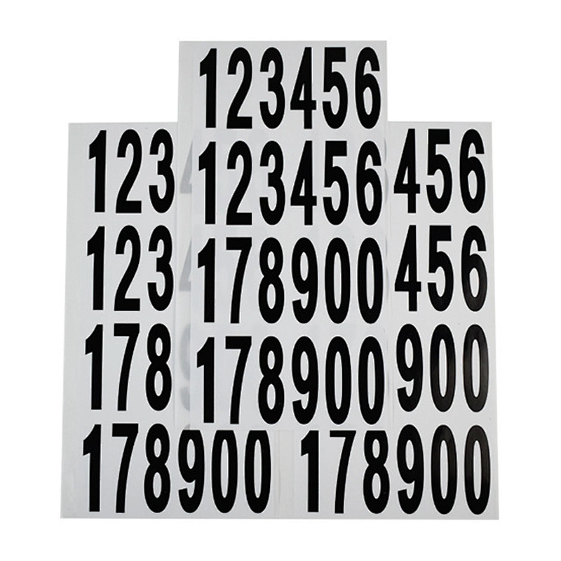 Self Adhesive Vinyl Numbers Sticker