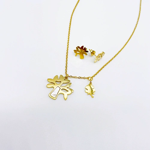 brazilian gold plated jewelry 18k set
