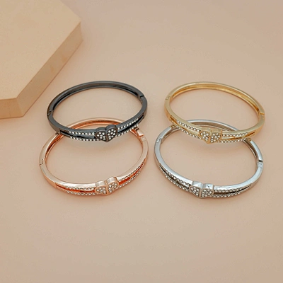 Opening Diamond-studded Bracelet