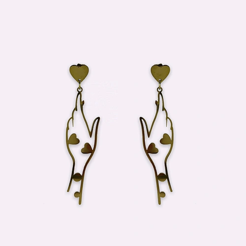 Gold Plated Stainless Steel Pendant Charm Earrings Women Drop Earrings Dangle Earrings