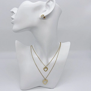 Juego de aretes de eslabones de cadena
