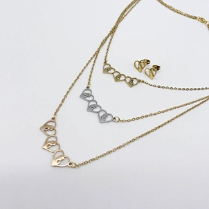 Wholesale Bride Luxury Crystal Earings Necklace Set