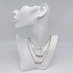 Wholesale Bride Luxury Crystal Earings Necklace Set