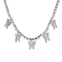 collar de oro blanco