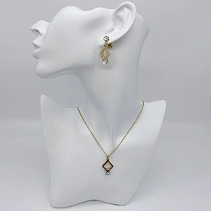 conjunto de joyas de acero inoxidable