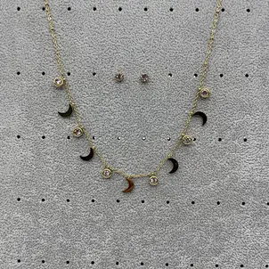 conjunto de joyas de oro de 18k