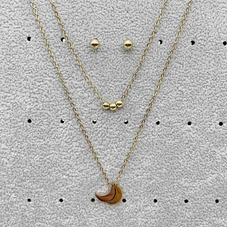 conjunto de joyas de acero inoxidable