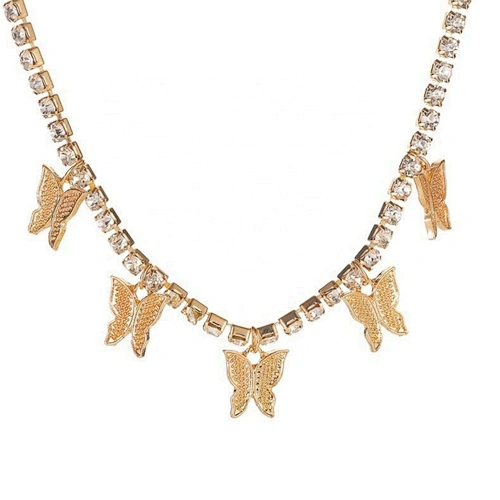 collar de oro blanco