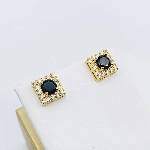 chapado en oro Tiny Small Stud Pendientes Joyería para mujer Regalo Pendiente De Arete